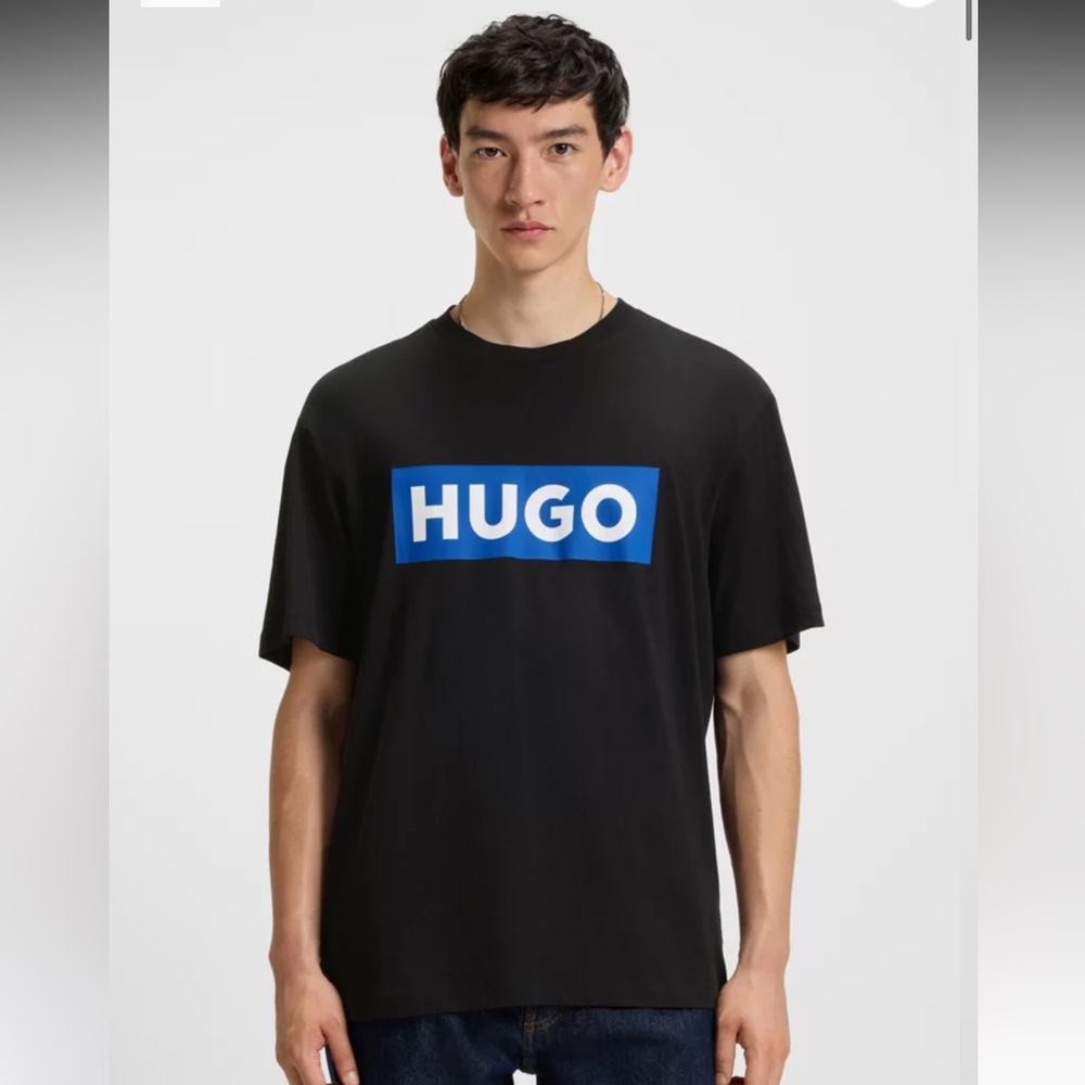 HUGO BOSS BLUE-LOGO T-SHIRT IN COTTON JERSEY
| Regular fit | Color: Black XL - Picture 1 of 10